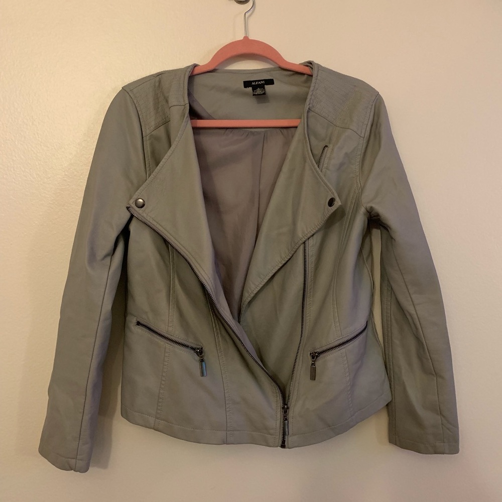 Alfani women’s leather jacket